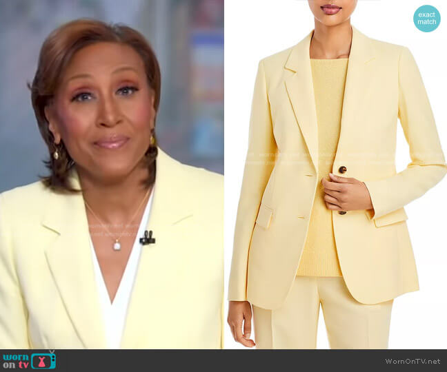 William Jacket by Lafayette 148 New York worn by Robin Roberts  on Good Morning America