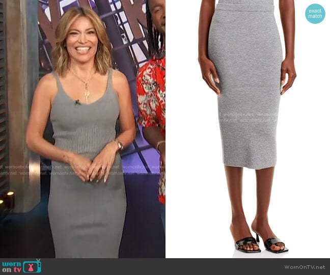 Leo Knit Pencil Skirt by Alice + Olivia worn by Kit Hoover on Access Hollywood