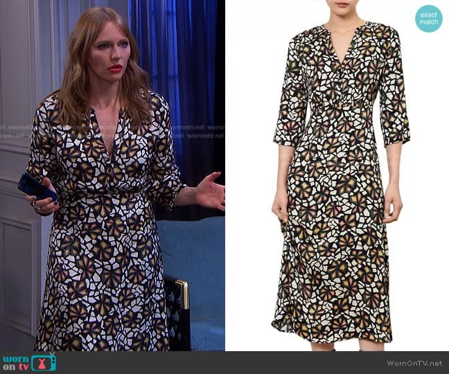 Manon Midi Dress by Ba&Sh worn by Abigail Deveraux (Marci Miller) on Days of our Lives