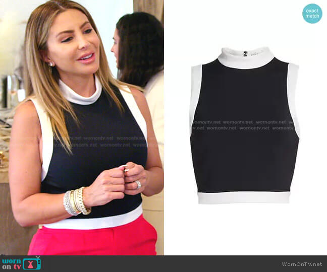 Mory Sleeveless Crop Top by Alice + Olivia worn by Larsa Pippen (Larsa Pippen) on The Real Housewives of Miami