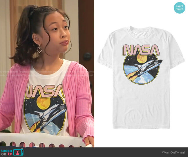 NASA Retro Shuttle Tee by Tillys worn by Ivy (Emmy Liu-Wang) on Ravens Home