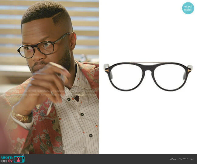 Pilot Shape Glasses by Tom Ford worn by Jeff Colby (Sam Adegoke) on Dynasty