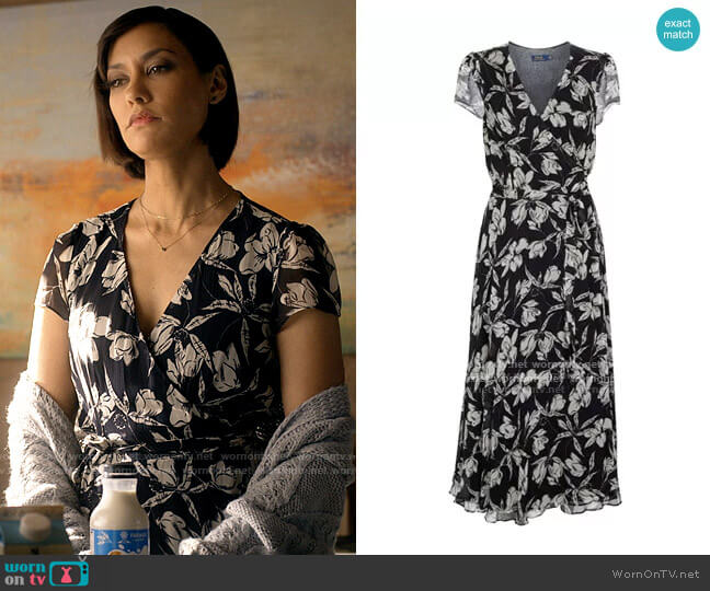 Polo Ralph Lauren Floral midi dress worn by Ren (Janina Gavankar) on Big Sky