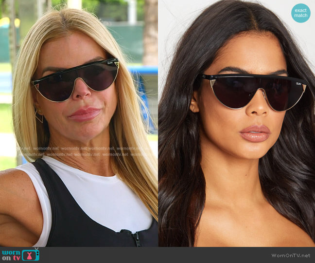 Goldie Sunglasses by Quay x Elle Ferguson worn by Alexia Echevarria (Alexia Echevarria) on The Real Housewives of Miami