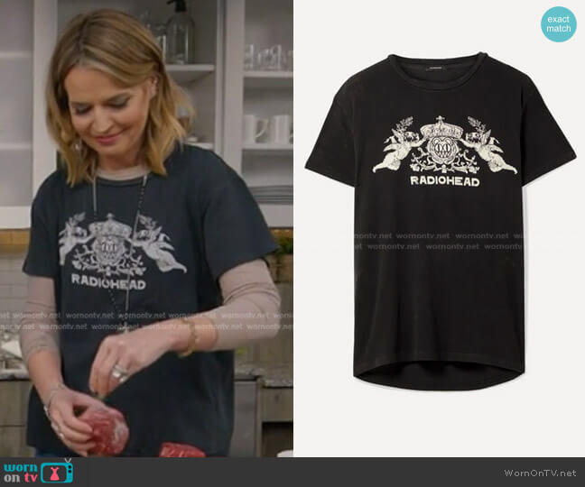 Bearhead Crest Boy Print T-Shirt by R13 worn by Savannah Guthrie on Today