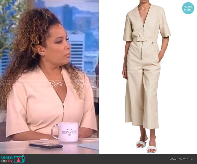Wide-Leg V-Neck Jumpsuit by Stella McCartney worn by Sunny Hostin  on The View