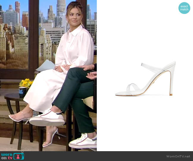 Aleena 100 Sandals by Stuart Weitzman worn by Maria Menounos on Live with Kelly and Ryan