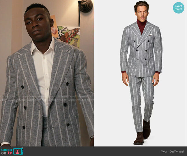 Gray Pinstripe Suit – StudioSuits