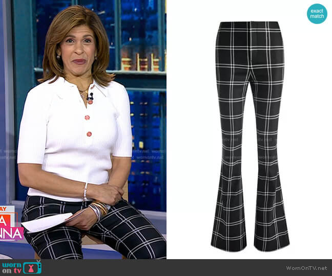 Teeny Flare Pant by Alice + Olivia worn by Hoda Kotb on Today