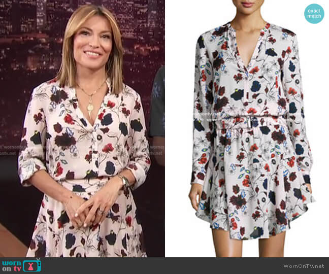 The Way Floral-Print Dress by A.L.C. worn by Kit Hoover  on Access Hollywood