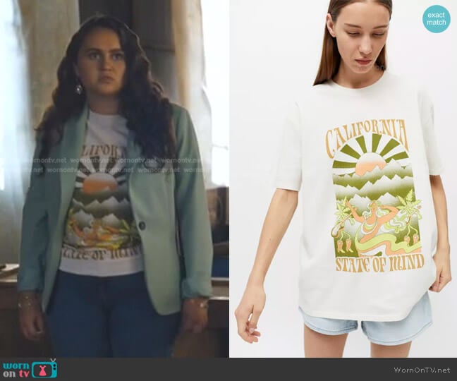 California Tee by Urban Outfitters worn by Annabelle (Mary-Charles Jones) on Naomi