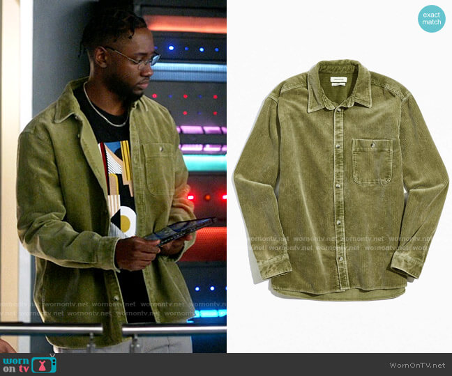 UO Big Corduroy Work Shirt worn by Chester Phineas Runk (Brandon McKnight) on The Flash