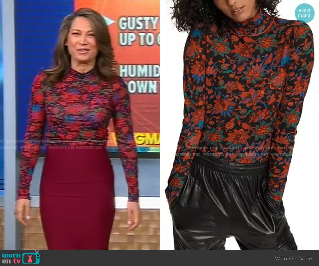 Wallpaper Shaw Turtleneck by Rag & Bone worn by Ginger Zee on Good Morning America