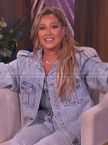 Adrienne's denim jacket on The Real