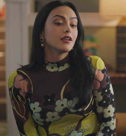 Veronica’s floral mesh top on Riverdale