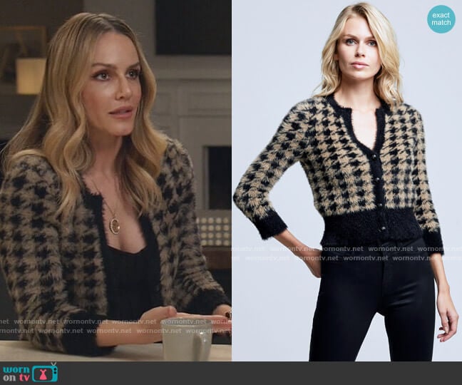 Saylor Cardigan by L'Agence worn by Laura Baker (Monet Mazur) on All American