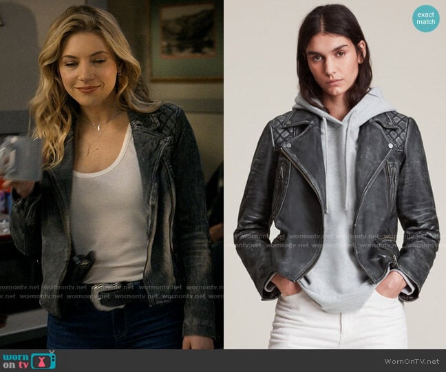 Katheryn Winnick Big Sky Black Leather Jacket