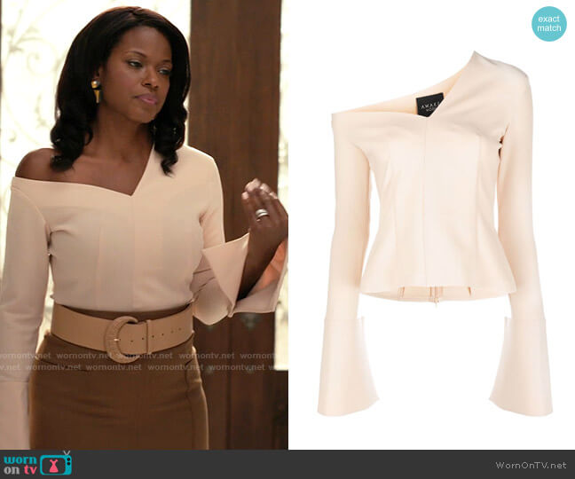 A.W.A.K.E. Asymmetric Neck Top worn by Vivian Banks (Cassandra Freeman) on Bel-Air