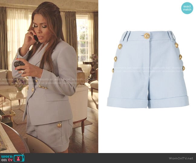 Double-Button Fastening Tailored Shorts worn by Rita (Daniella Alonso) on Dynasty