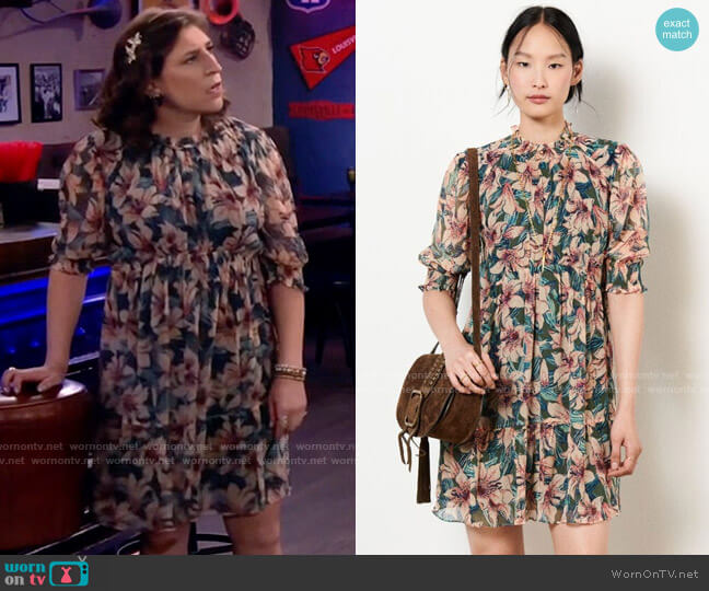 ba&sh Betty Dress worn by Kat Silver (Mayim Bialik) on Call Me Kat