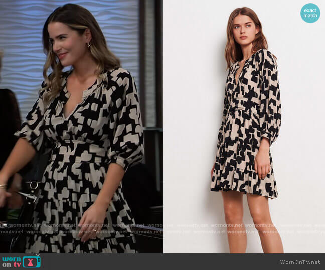 WornOnTV: Sasha’s abstract print mini dress on General Hospital | Sofia ...