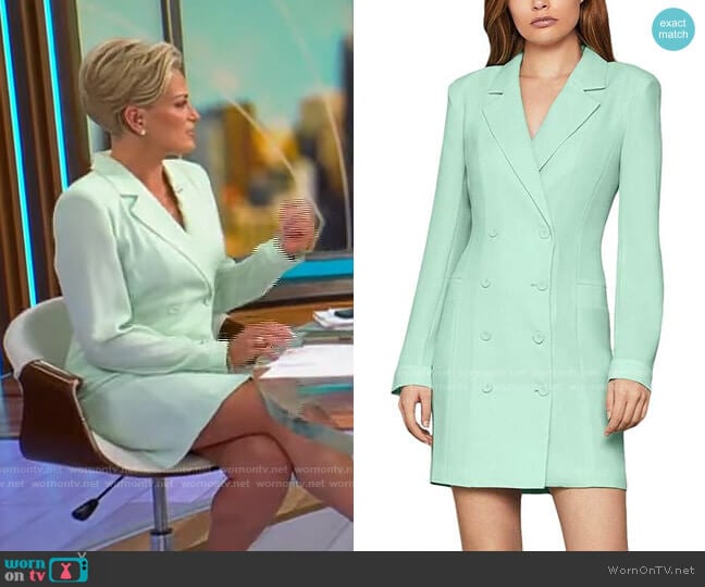 Bcbgmaxazria Eve Jacket Dress worn by Jamie Yuccas on CBS Mornings