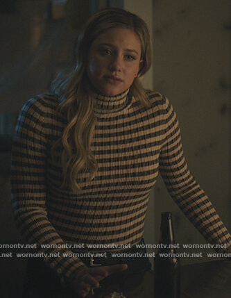 Betty’s stripe turtleneck sweater on Riverdale