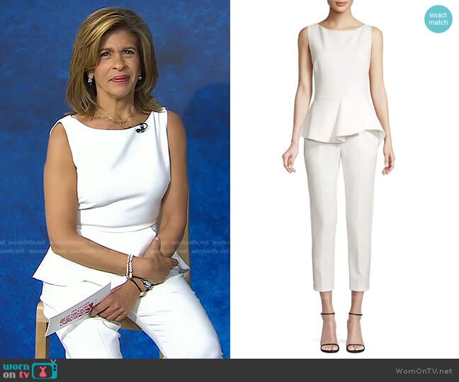 WornOnTV: Hoda’s white peplum top and pants on Today | Hoda Kotb ...