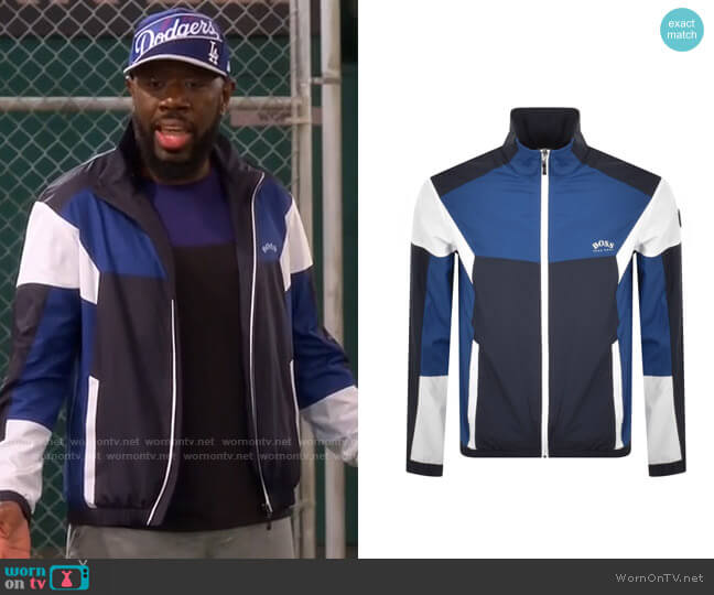 Nike LA Dodgers Blue Baseball Jersey worn by Malcolm (Sheaun McKinney) as  seen in The Neighborhood (S04E14)