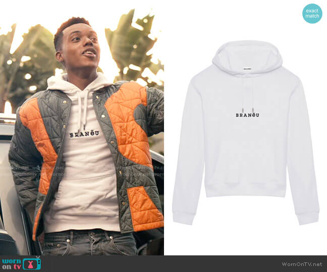 Branëu Logo Hoodie worn by Will Smith (Jabari Banks) on Bel-Air