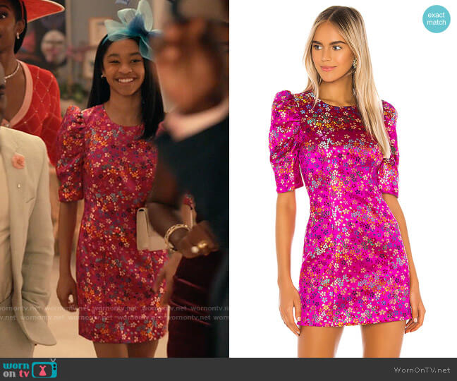 WornOnTV: Ashley’s pink floral puff-sleeve dress on Bel-Air | Akira ...