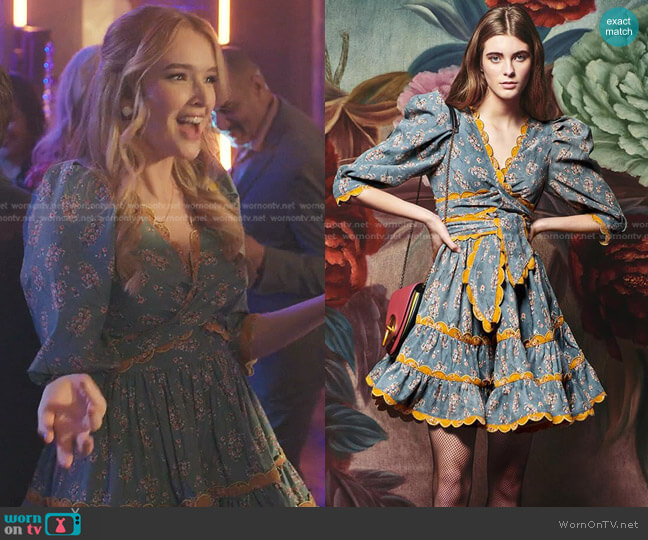 Maguay Dress by Celia B worn by Kirby Anders (Maddison Brown) on Dynasty