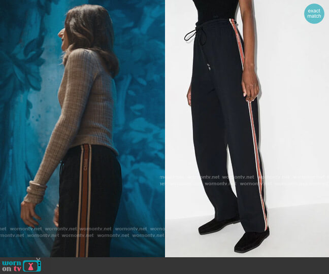 Side Stripe Track Pants by Chloe worn by Camille Cottin on Killing Eve