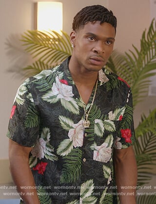 Christian's tropical print shirt on The Kings of Napa