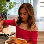 Joy Bauer’s pink colorblock sweater on Today