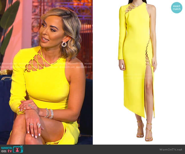 Lace-Up Midi-Dress by David Koma worn by Nicole Martin (Nicole Martin) on The Real Housewives of Miami