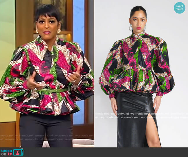 Lisa Top by Demestik worn by Tamron Hall  on Tamron Hall Show
