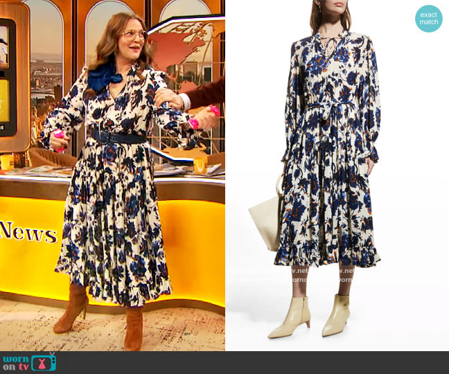 Rome Midi Dress by Diane von Furstenberg worn by Drew Barrymore  on The Drew Barrymore Show
