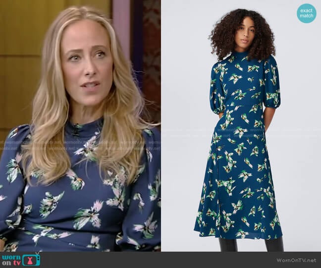 Nella Dress by Diane von Furstenberg worn by Kim Raver on Live with Kelly and Ryan