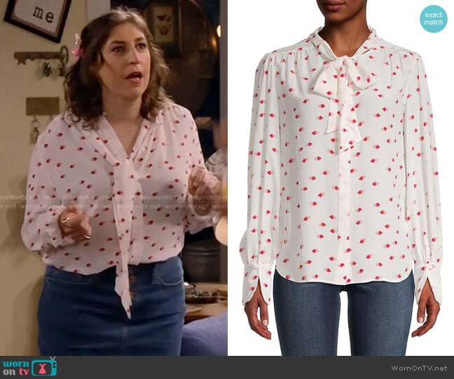 Equipment Badalle Blouse worn by Kat Silver (Mayim Bialik) on Call Me Kat