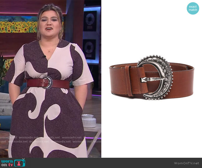 WornOnTV: Kelly’s printed v-neck midi dress on The Kelly Clarkson Show ...