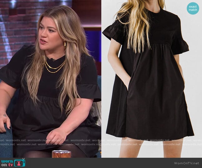 Mini Dress by English Factory worn by Kelly Clarkson on The Kelly Clarkson Show