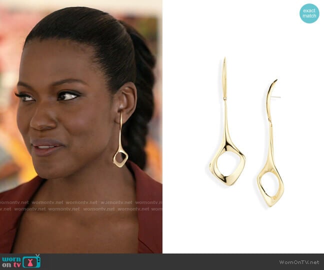 Faris Liza Earrings worn by Vivian Banks (Cassandra Freeman) on Bel-Air