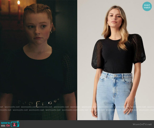 Embroidered Organza Top by Forever New worn by Kyra Leroux on Riverdale
