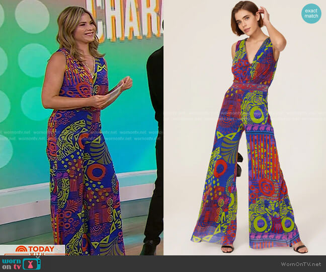 Tuta Mesh Jumpsuit by Fuzzi worn by Jenna Bush Hager on Today