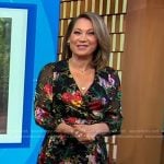 Ginger’s black floral dress on Good Morning America