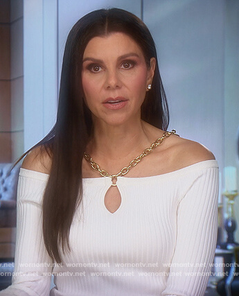 Heather's confessional top on The Real Housewives of Orange County