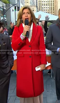 Hoda's red coat on Today