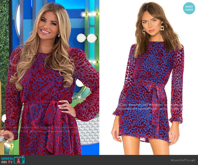 House of Harlow x Revolve Shawna Dress worn by Amber Lancaster  on The Price is Right
