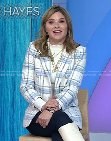 Jenna’s white plaid blazer on Today